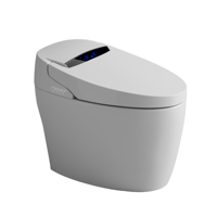 WC intelligent monobloc moderne avec bidet intégré, télécommande avancée, siège chauffant, chasse d'eau automatique, WC électrique intelligent