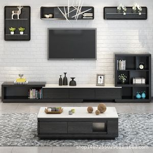 Meuble <span class=keywords><strong>TV</strong></span> Moderne Réglable Haut de Gamme pour Appartement – Ensemble de Meubles <span class=keywords><strong>TV</strong></span> Intelligents Nouveauté - Product Image 3