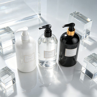 Bouteille Boston en plastique PET 500 ml avec pompe pulvérisatrice, emballage cosmétique et alimentaire, personnalisation OEM, impression sérigraphique, marquage à chaud, standard 1 mm