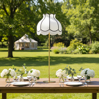 Lampadaire sans fil moderne à hauteur réglable, commande tactile, lumière chaude, rechargeable, base E14 pour extérieur, café, mariage