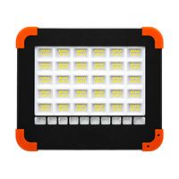 Lámpara de Trabajo LED SMD Blanca de 450LM, con Energía Solar, Resistente al Agua IP44, Ángulo de Haz de 120°, Carga Solar Tipo-C, 2400mAh, para Taller
