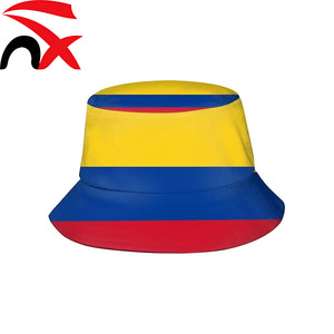 Sombrero de Pescador con Estampado de la Bandera Nacional Colombiana, Souvenir del Día de la Independencia de Colombia, Sombrero Conmemorativo para Regalo, Venta al Por Mayor Hannuo - Product Image 1
