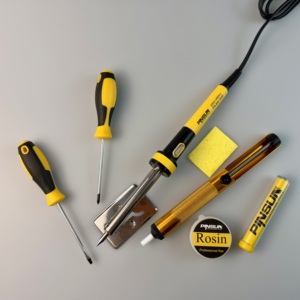 Kit de <span class=keywords><strong>fer</strong></span> à <span class=keywords><strong>souder</strong></span> professionnel 8 en 1, <span class=keywords><strong>30W</strong></span> 40W <span class=keywords><strong>60W</strong></span>, <span class=keywords><strong>fer</strong></span> à <span class=keywords><strong>souder</strong></span> électrique à chauffage rapide pour la réparation électronique - Product Image 3