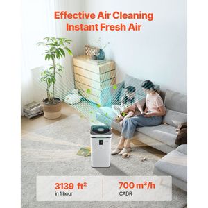 H13 DB 3139 Ft²/h Smart <b>Air</b> <b>Purifier</b> for Home & Office Plastic Electric H13 <b>HEPA</b> with Aromatherapy Feature Household <b>Purifiers</b> - Product Image 2