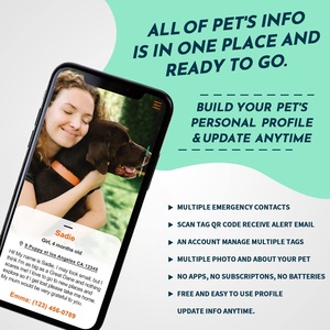 2026 Customized APP Silicone Dog <b>Tag</b> Anti-lost QR Code Silicone Circle Shape Pet <b>ID</b> QR URL Collar Name <b>Tag</b> for Dog Cat - Product Image 2