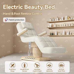 Turri 3 Motor listrik Camilla Esttica kecantikan bulu mata klinik Furniture Set lengkap lieige meja pijat & tempat tidur mewah Spa tempat tidur - Product Image 2