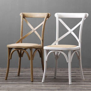 كرسي خشبي أو حديدي عتيق عالي الجودة مع تصميم قابل للتكديس للبار المنزلي لتأجير حفلات الزفاف لتناول الطعام - Product Image 5