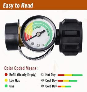 Medidor <span class=keywords><strong>de</strong></span> tanque <span class=keywords><strong>de</strong></span> propano, 3 colores codificados universales para cilindro, parrilla, calentador, indicador <span class=keywords><strong>de</strong></span> nivel <span class=keywords><strong>de</strong></span> <span class=keywords><strong>gas</strong></span> del tanque <span class=keywords><strong>LP</strong></span> <span class=keywords><strong>de</strong></span> 5-40 libras - Product Image 4