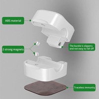 Pinces magnétiques lisses réglables pour câble de bureau, organisateur de câble pour casque, 1 pièce