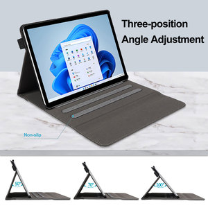 Étui de protection polyvalent en gros pour tablette <span class=keywords><strong>Microsoft</strong></span> Surface Pro 8 9 10 11 12 avec support antidérapant, sangle élastique pour stylet et fente pour stylet - Product Image 2