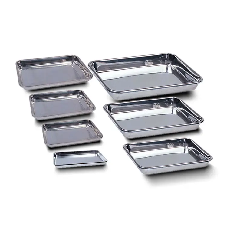 China Most Reliable Manufacturer hospital medical 304 stainless steel tray instrument tray