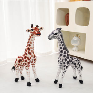 Doldurulmuş hayvan-rahatlatıcı arkadaşı-Ultra yumuşak hayvan peluş oyuncak 50cm 2 renk Asst. Ayakta gerçekçi hayvanlar-zürafa - Product Image 3