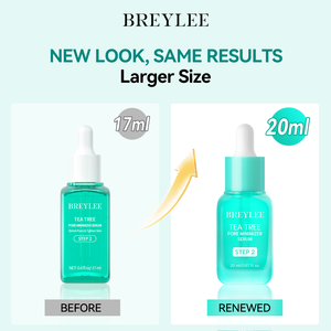 BREYLEE ทีทรี พอร์ มินิไมเซอร์ ซีรั่ม 20 มล. ควบคุมความมัน กระชับรูขุมขน เซรั่มบำรุงผิวหน้า เซนเทลล่า ซูทติ้ง ปรับสภาพผิว บำรุงผิวหน้า - Product Image 1