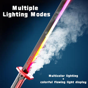 Huada Firestone khói phun Glow Light-Up <span class=keywords><strong>Laser</strong></span> đồ chơi thanh kiếm tia lửa wanderer lightsaber phát sáng an toàn vai trò chơi vũ khí đồ chơi - Product Image 5
