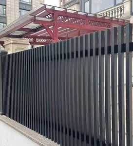 Conception personnalisée de clôture en aluminium avec lames verticales Panneau de clôture en aluminium <span class=keywords><strong>Mur</strong></span> de jardin - Product Image 4