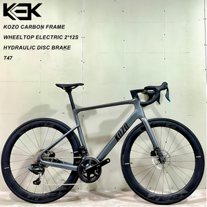 KOZO Vélo <span class=keywords><strong>de</strong></span> route en fibre <span class=keywords><strong>de</strong></span> carbone T800 à limite d'usine <span class=keywords><strong>de</strong></span> grande taille 61cm, vélo <span class=keywords><strong>de</strong></span> course entièrement hydraulique en fibre <span class=keywords><strong>de</strong></span> carbone avec frein à disque 24s - Product Image 1