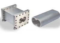 Ensemble complet de baril et de revêtement de vis d'extrudeuse en plastique pour mélange maître et fluoroplastiques PVC PTFE, ETFE, FEP, PFA, PVDF