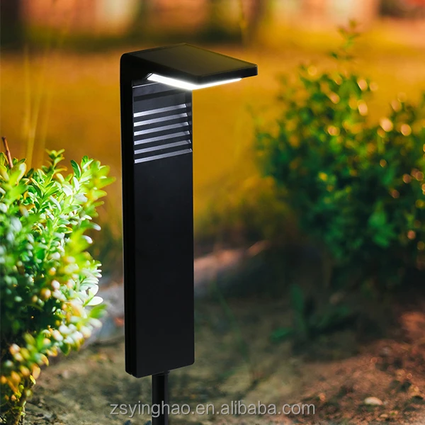 High Quality Led Light Lawn Solar Ip54 Waterproof Black Outdoor Warm White Landscape Solar Path Lawn Lights · image 3