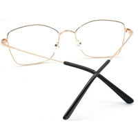 Montures de lunettes élégantes à deux tons en métal carré et fines de l'usine optique Wenzhou Xinyuan, provenant de Chine