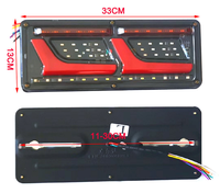 Nouvelles feux arrière combinés LED étanches 12V-24V pour camion, lentille transparente, diode électroluminescente