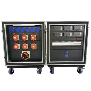 Caja de panel de distribución de energía para sistema de audio profesional, 3 fases