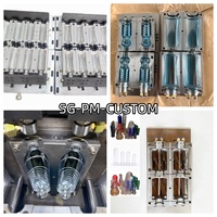 Máquina de Moldeo por Soplado y Estirado Semiautomática de 4 Cavidades con Bomba PLC y Sistema de Carga Automática de Preformas para Botellas de PET para Jugos y Cosméticos