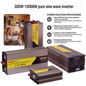 Convertisseur d'énergie solaire à onde sinusoïdale pure 500W, DC 12V 24V 48V vers AC 110V/120V/220V/230V, onduleur pleine puissance 500W-6000W - Product Image 6