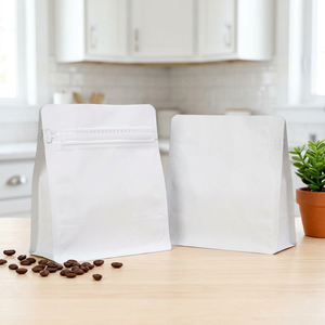 Bolsas de Café de Alta Calidad de 125g, 250g, 500g, 1000g, con Fondo Plano, Negras, de Grado Alimenticio, con Válvula y Cierre, en Stock, 100 Unidades - Product Image 1