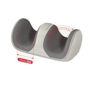Masseur de jambes de 139 mm de largeur, pétrissage automatique et chauffage, pour usage domestique, modèle rechargeable blanc grisâtre - Product Image 1