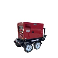 Mesin Las Pipa Tipe Silent Industri 500A Baru, Berpendingin Air, Terintegrasi Stasiun Ganda, Argon Arc, Generator Las Diesel