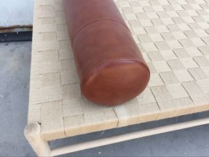 モダンな北欧デザイン無地オークウッドデイベッド木製リビングルームベルト織り機能 - Product Image 6
