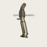 Accessoires automobiles populaires : Downpipe d'échappement en acier inoxydable 304 pour système d'échappement BMW 320I N20 2.0T, avec embout d'échappement simple