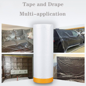 Factory Pre <b>Taped</b> Auto Masking Film for Painting - Product Image 4