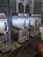 Machine à slush à trois réservoirs 12L*3, machine à boissons glacées commerciale 1000W, machine à neige fondante pour bar et restaurant