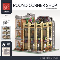 Bloques de Construcción Educativos de Plástico con Ladrillos, 40 Piezas, Diseño Original Mork 10215, Modelo Tienda de Esquina, Bloques de Construcción de Juguete