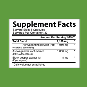 Capsules d'Ashwagandha personnalisées à marque distributeur, extra-fortes 2100mg, pour le soulagement du stress, le soutien énergétique, l'amélioration de l'énergie, la libération d'énergie et l'équilibre émotionnel - Product Image 4