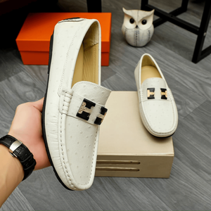 Zapatos Oxford de Goma para Negocios, Entresuela de Látex, Suela Resistente, Tela Suave, Parte Superior de Cuero Vacuno de Grano Completo, Forro Espumado, Duraderos - Product Image 6