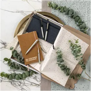 Carnet en cuir Atlana A5, articles personnalisés - Product Image 4