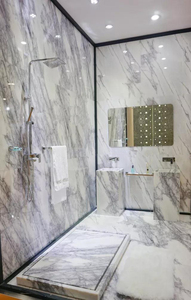 2025 lavello in marmo bianco lilla per 48 pollici bagno Top lavello lavello - Product Image 6