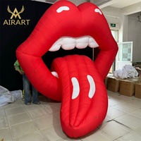 Ballon à lèvres pour les vacances d'été ballon à langue gonflable pour la décoration de fête de nuit en club