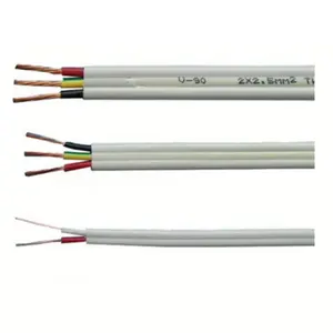 Copper conductor PVC insulated PVC sheathed flat electric wire Twin and Earth cable 2.5 mm2