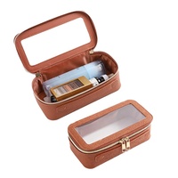 Étui à pinceaux de maquillage en PVC et cuir PU, grande capacité, imperméable, tendance, portable, décontracté, personnalisé, écologique