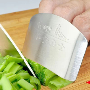 Kitchen Cooking <b>Tools</b> Stainless Steel Finger Hand Protector Guard Personalized Design Chop Safe Slice Knife - Product Image 2