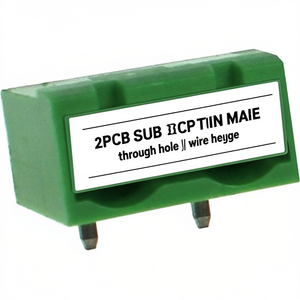 ขั้วต่อแบบเสียบ THT ชนิดตัวผู้ 2 ขา สำหรับ PCB แบบ Through Hole พร้อมปลอกหุ้มสาย - Product Image 2