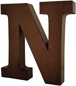 Lettres en bois en forme de N - Lettres majuscules anglaises découpées pour travaux d'art et d'artisanat - Product Image 3