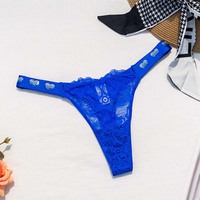 Nouveautés : Strings en dentelle avec strass, strings pour femmes, culottes transparentes sexy, G-string