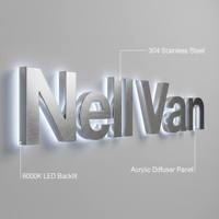 Enseigne LED personnalisée Huanrui, affichage extérieur pour entreprises, enseigne 3D, lettres LED, enseigne de magasin, design d'enseigne ouverte