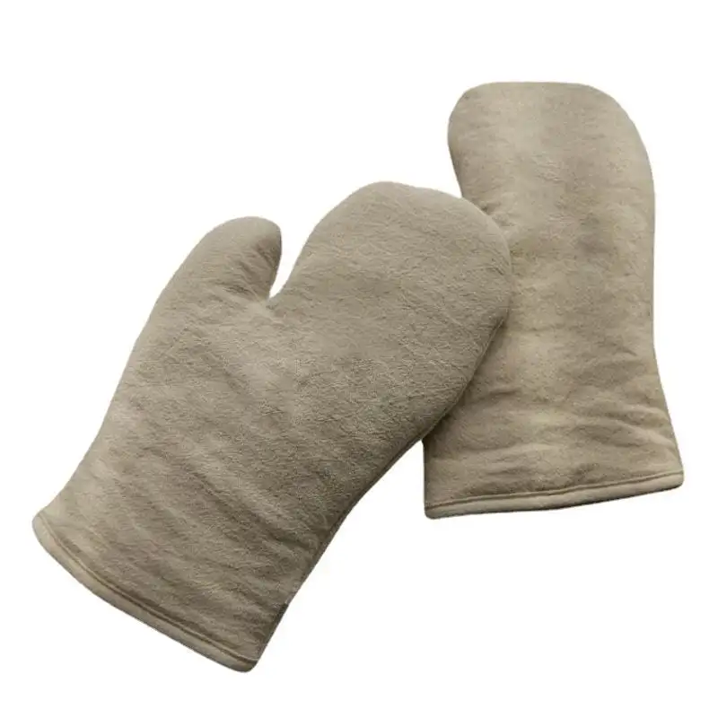 DUOLAI all'ingrosso di buona qualità Design personalizzato digitale stampato Beige cotone 100% guanti da cucina forno