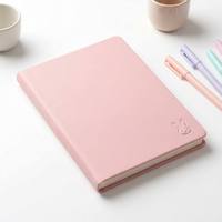 Carnet de notes personnalisé avec logo mignon, couverture rigide en cuir, pour adolescents, étudiants, notes de cours