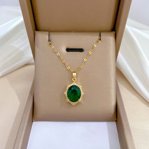 Collar de Moda, Joyería de Diseño, Chapado en Oro, <span class=keywords><strong>Mini</strong></span> Collar con Trébol, Joyería para Mujer, Collar con Colgante Moderno - Product Image 4